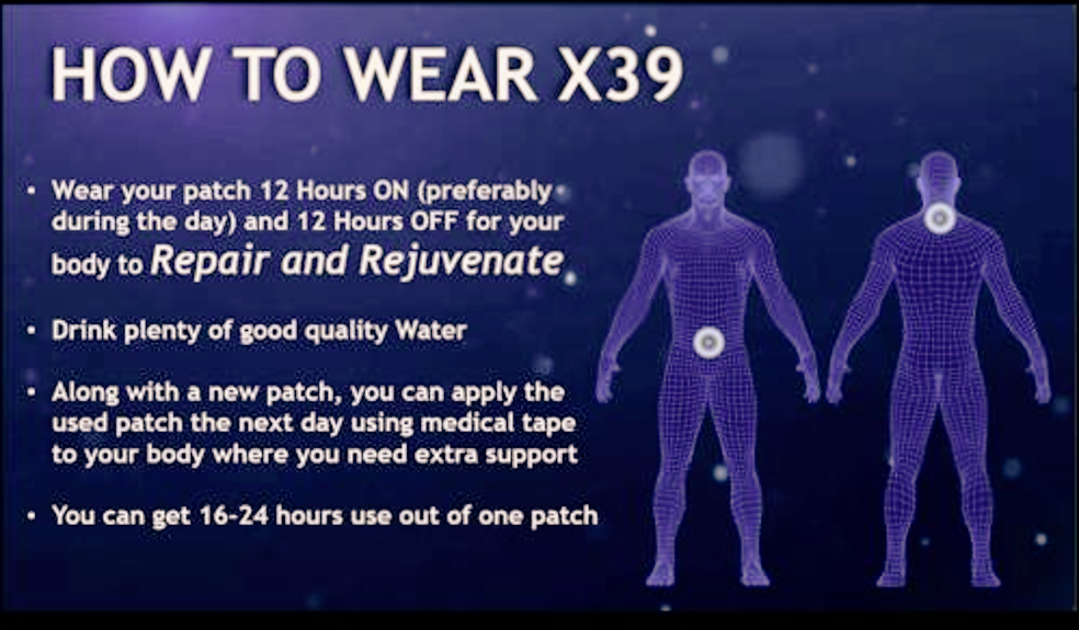 How to wear the X39 patch